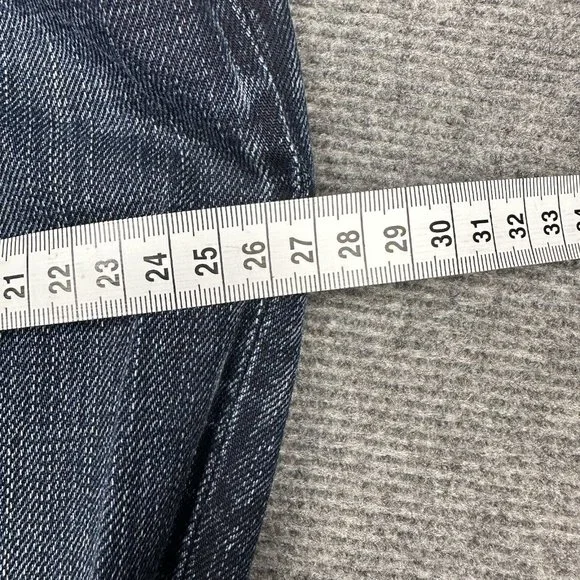 Lee Women's Jeans Blue Dark Wash Lo Rize Straight - L3 Button Fly Western Pants - Picture 12 of 13